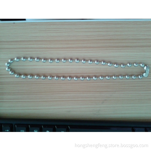 6mm Metal Ball Chain with Nickel Color for Wholesale
